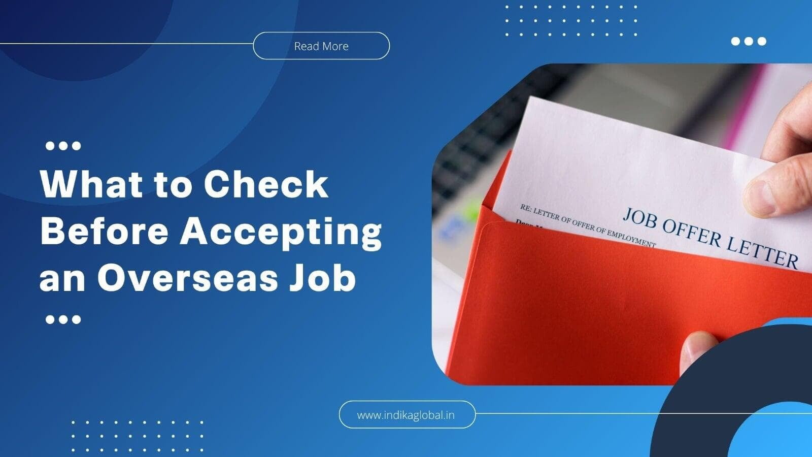 International Career Opportunities: What Should Professionals Check Before Accepting an Overseas Job Offer?